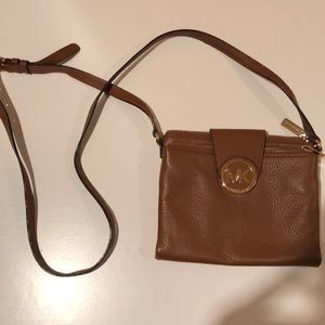Brown leather Michael Kors purse